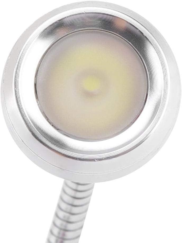 Mini lámpara de noche de escritorio con clip, luz LED USB de cuello de cisne para protección de ojos, lámpara de cabecera para estudio en casa