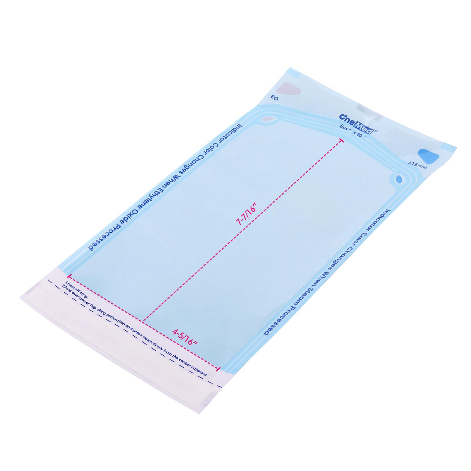 200 bolsas de esterilización autosellantes dentales 5.25×10 pulgadas 200caja 1 caja