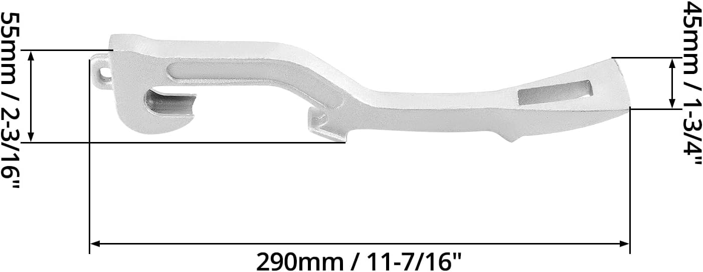 QWORK Llave inglesa para manguera de incendios, aluminio universal, equipo contra incendios, 11-78 pulgadas de longitud, paquete de 2