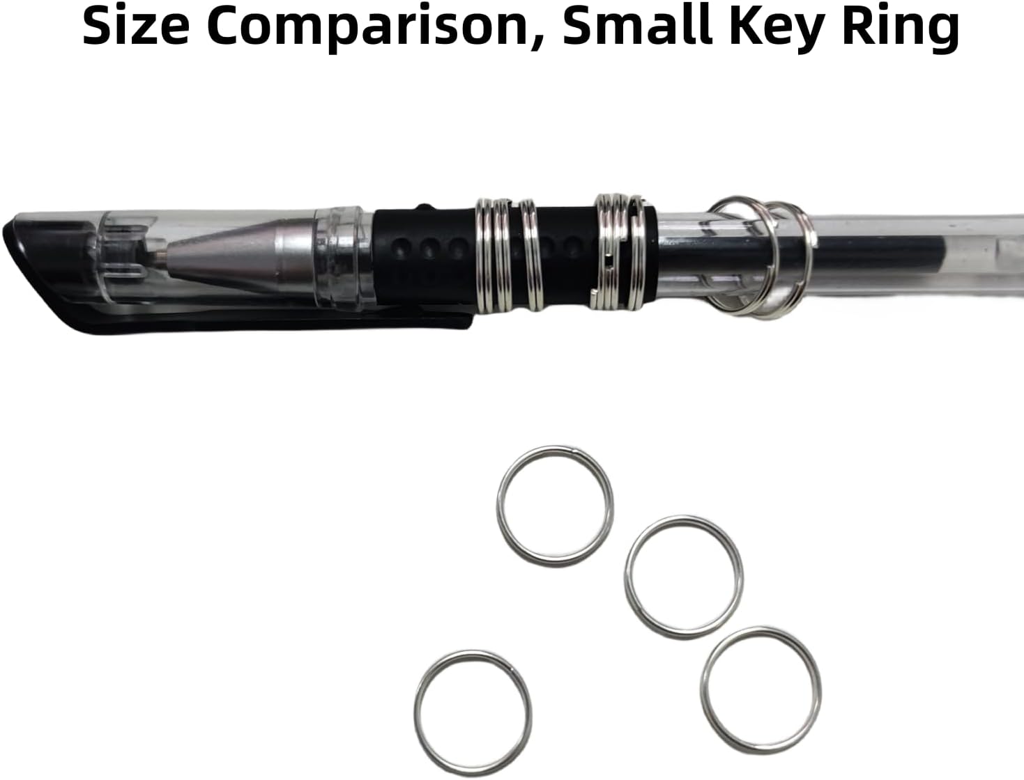 Llaveros pequeños de 0.47 pulgadas a granel, 200 anillos divididos para llaveros, manualidades y conectores de llavero de metal, accesorios de