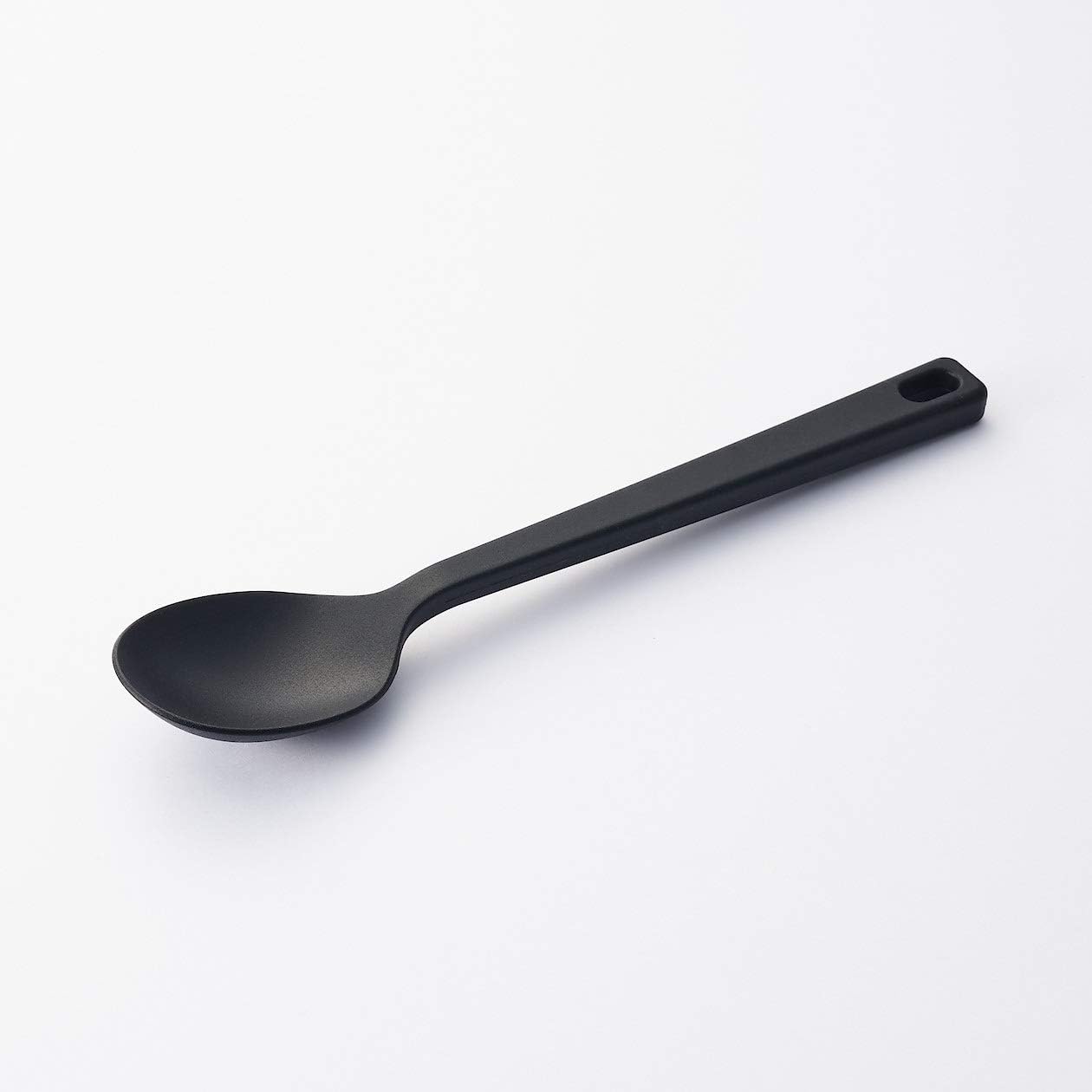 Cuchara de cocina de silicona pequeña 9.8 in negro