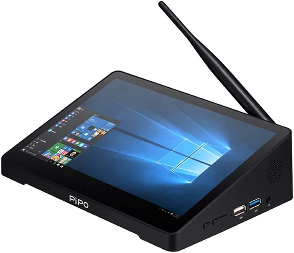 Tablet PC, PiPo X10s Todo-en-Uno Mini PC 10.1 pulgadas 6GB+64GB Windows 10 IntelCeleron J4105 Quad Core Tablet PC, Soporte WiFi BT TF Tarjeta RJ45