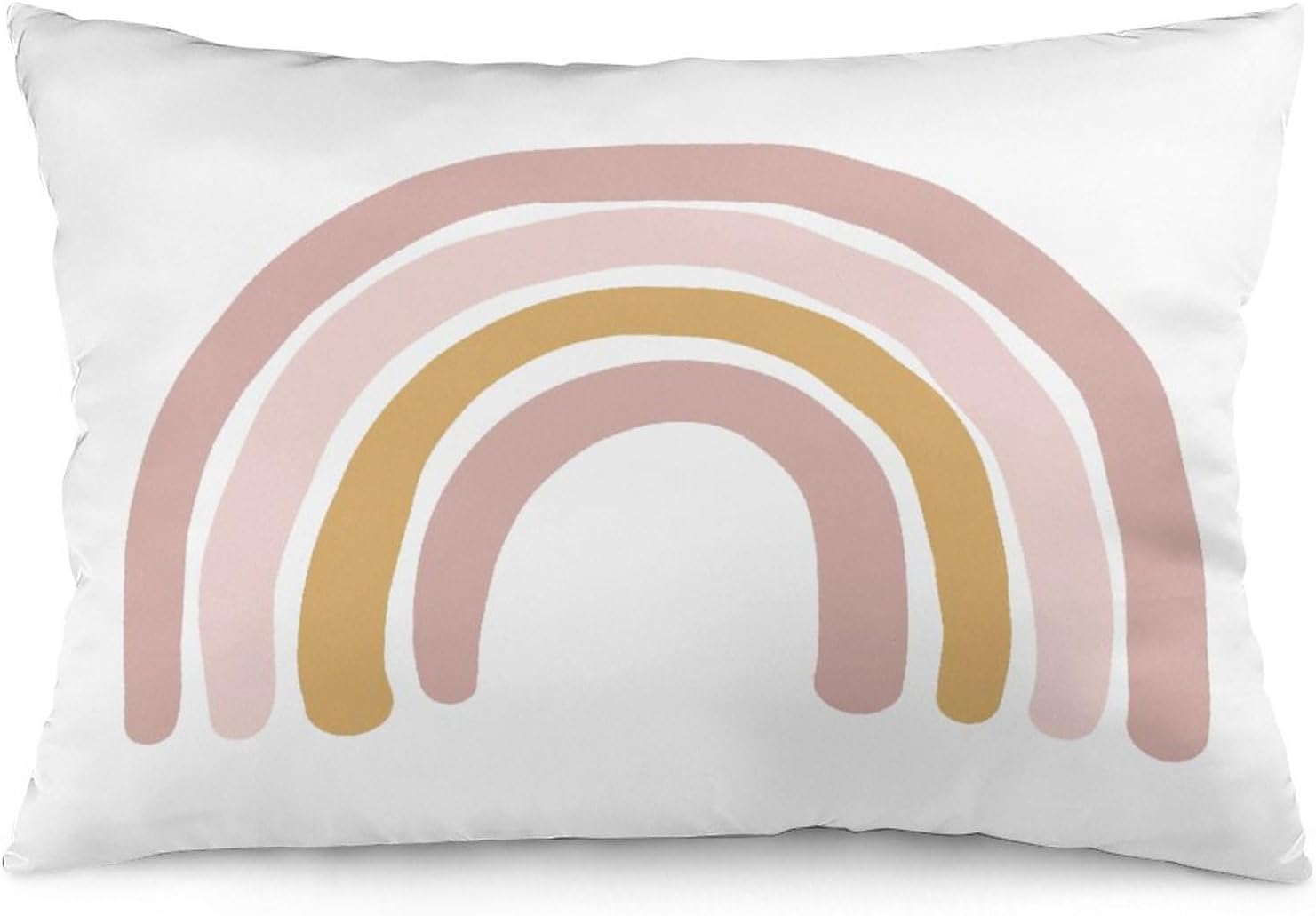 Funda de almohada decorativa rectangular con diseño de arco iris, estilo bohemio, neutro, decoración del hogar, para sala de estar, sofá, automóvil,