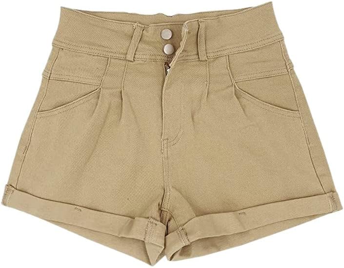 Womens Summer Shorts Casual Pockets Relaxe-Fit Twill Bermuda Cargo Shorts Loose Fit Hiking Cargo Pants