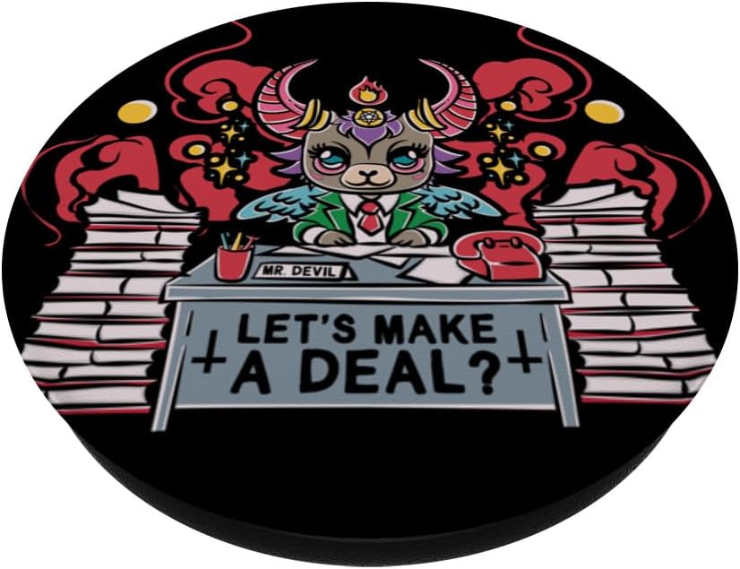 Kawaii Pastel Goth Make A Deal Baphomet Aesthetic Nu Cute PopSockets Standard PopGrip