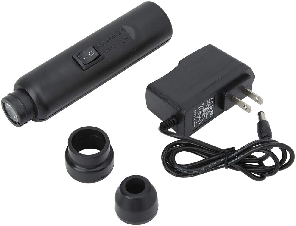 AYNEFY Probador de velas de huevo con luz LED, probador de monitoreo de huevos de pollo con vela de huevo, incubadora LED, incubadora de huevos,