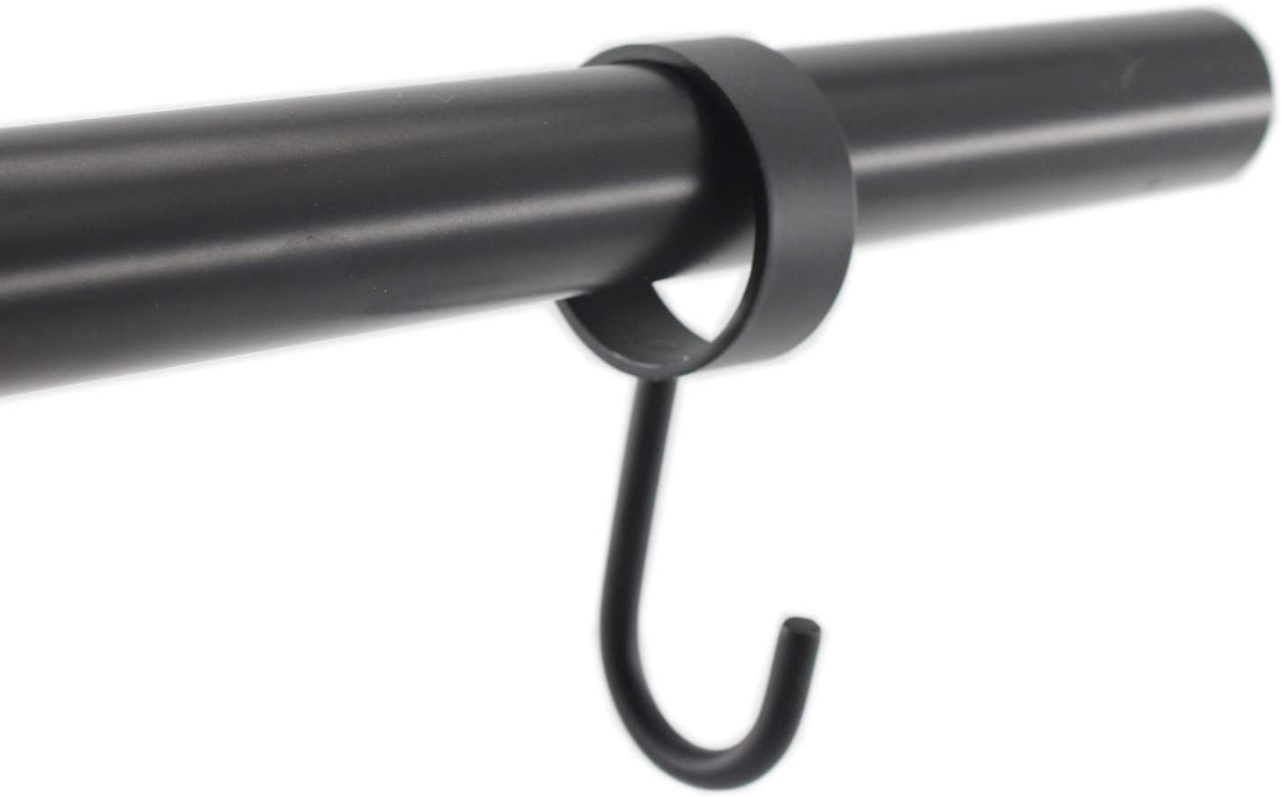 Ganchos de acero inoxidable para barra de armario, ganchos resistentes para colgar ollas, sartenes, tazas, toallas, guantes de horno, ganchos de