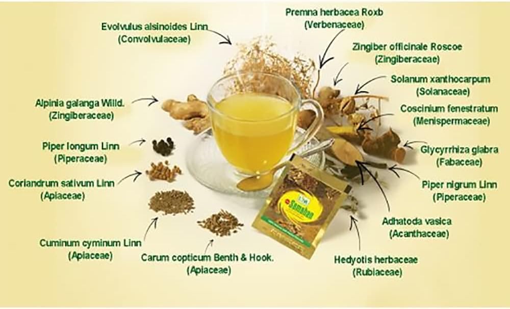 100PCS Link SAMAHAN Natural Herbal Ayurvedic Drink 0.14 oz Paquetes 100 PCS SAMAHAN samahan tee samahan tee 100 beutel samahan tee 100 beutel
