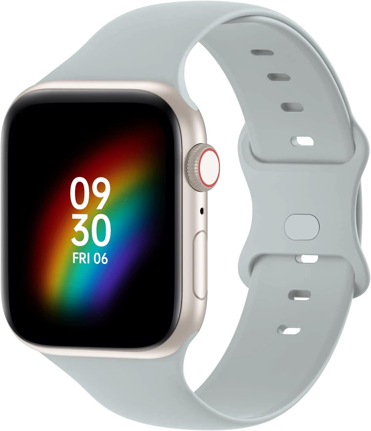 Correa de silicona compatible con Apple Watch Ultra Band de 1.496 in, 1.575 in, 1.614 in, 1.654 in, 1.732 in, 1.772 in, para mujeres y hombres,
