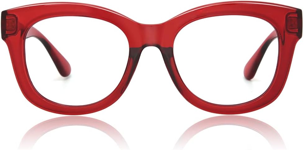JiSoo Gafas de lectura de gran tamaño para mujeres y hombres, diseño elegante para lectores con marco grande