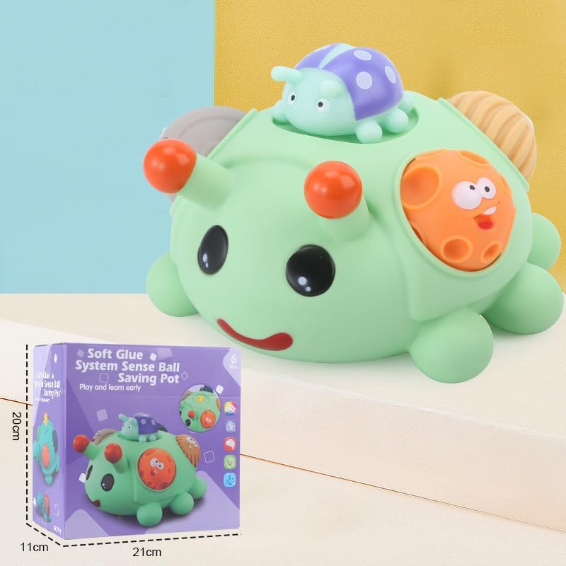 Pelotas para niños pequeños de 1 a 3 años, juguetes Montessori para bebés de 6 a 12 meses, bolas sensoriales sin BPA, regalo de dentición, bolas