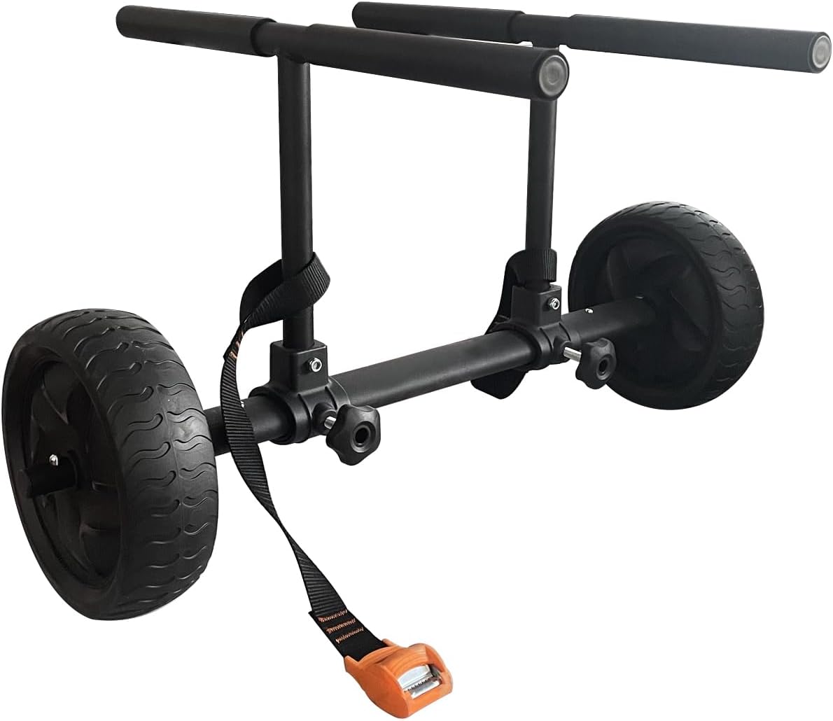 Carrito de kayak Carro Kayak Carrito Carro plegable para Carring Kayaks Canoas Boat Trolley Plata+Negro+Naranja