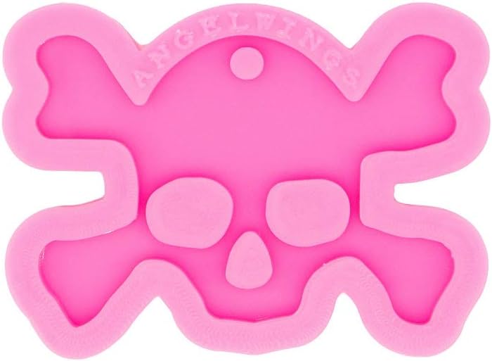 Juego de 4 moldes de resina de silicona con temática de Halloween, diadema de murciélago de calavera, forma de llave de calabaza, lindo estilo de