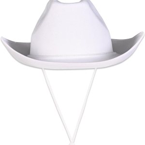 Beistle Sombreros de vaquero de fieltro negro de 2 piezas para disfraz de Halloween Beistle Sombreros de vaquero de fieltro negro de 2 piezas para disfraz de Halloween