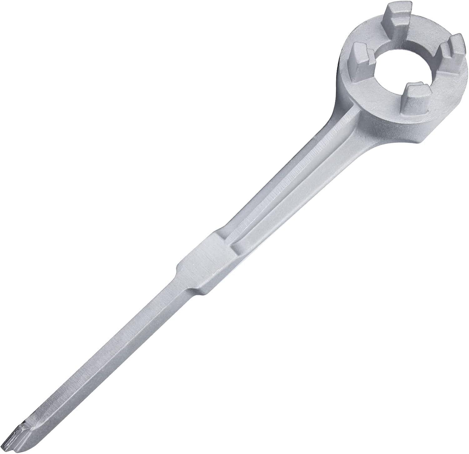 Ullnosoo Llave de tambor, llave de tambor, herramienta de abridor de llave de barril de aluminio para tambor de 10, 15, 20, 30, 50, 55 galones, se