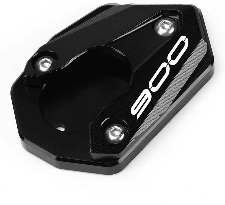 Mokiton Placa de soporte de extensión de soporte lateral para motocicleta compatible con Kawasaki Z900 2017-2023  Soporte de almohadilla de pie Z