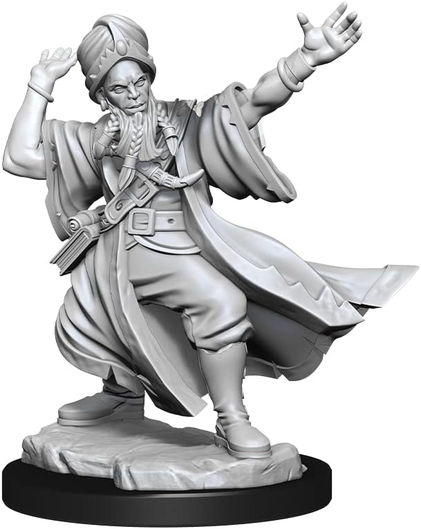 D&D Frameworks Human Wizard Male – Sin pintar y sin ensamblar