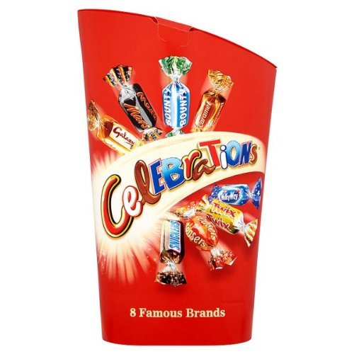 Celebraciones Celebraciones Original Cartón Importado del Reino Unido Inglaterra British Sweets Candy en su mejor cartón de celebraciones