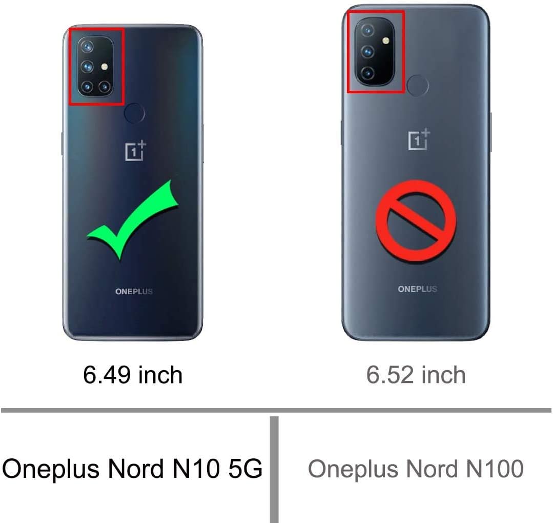 NZND Funda para OnePlus Nord N10 5G con protector de pantalla de vidrio templado (cobertura completa), bonita funda para teléfono para mujeres y