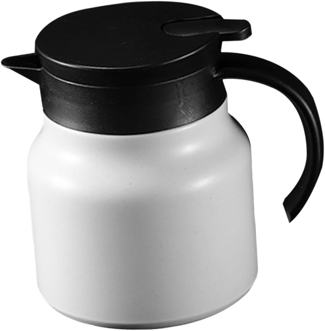 GOOHOCHY Olla de acero inoxidable Jarra de café al vacío Máquina de café turca Dispensador de café turco Cafetera eléctrica Hervidor de agua Oficina