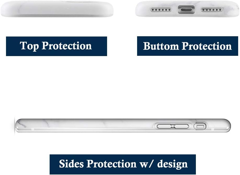 uCOLOR Funda compatible con iPhone 11 de 6.1 pulgadas, funda protectora de silicona TPU suave y delgada, a prueba de golpes, compatible con iPhone