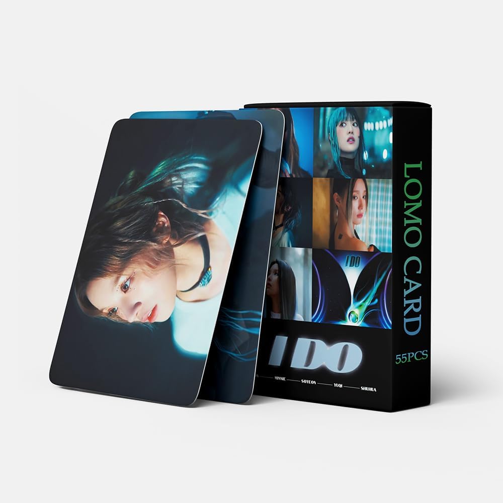 (G I-DLE I do Photocards 55 piezas 2023 (G) I-DLE Nuevo álbum I do Lomo Juego de tarjetas Kpop Merchandising Regalo para fans niños niñas y