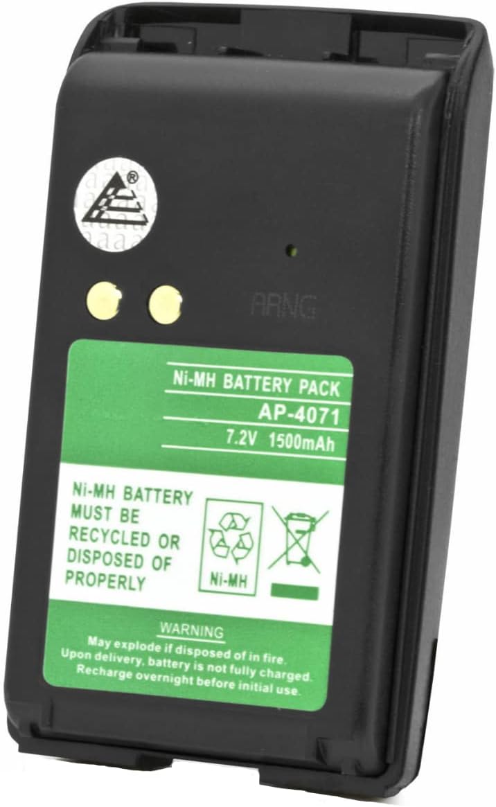 ExpertPower Batería de radio bidireccional NiMh de 7.2v 1500mAh compatible con Motorola PMNN4071 PMNN4071A PMNN4071AR BPR40 A8