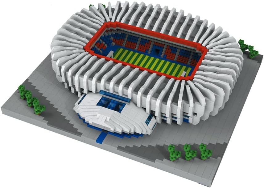 Kit de bloques de micro diamantes para estadio de fútbol de París, juguete de rompecabezas atractivo para adultos para montar un campo de fútbol