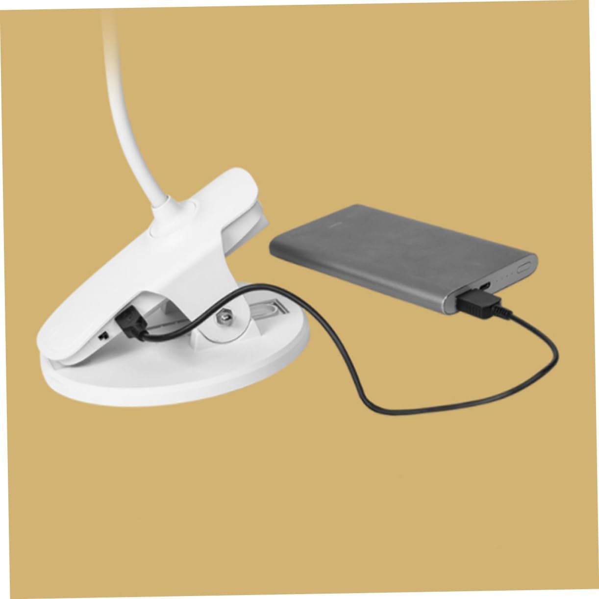 Uonlytech Lámpara de escritorio con clip, 1 unidad, lámpara de escritorio portátil, lámpara de mesa, luces de mesa para escritorio, lámpara de