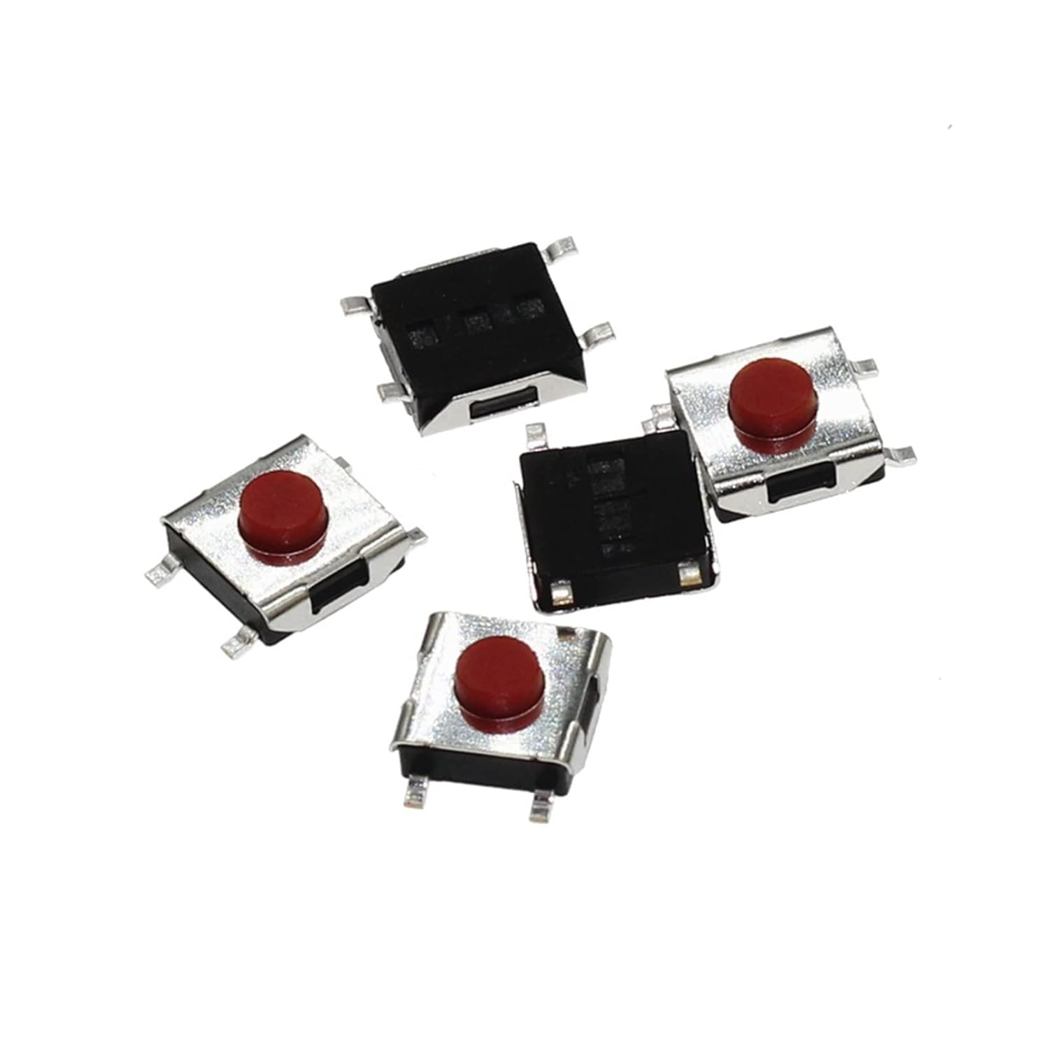 microswitch 100PCS 6 * 6 * 3.1 mm SMD Switch 4 Pin Touch Micro Switch Push Button Switches Red SMD Tact Switch 6x6x3.1mm