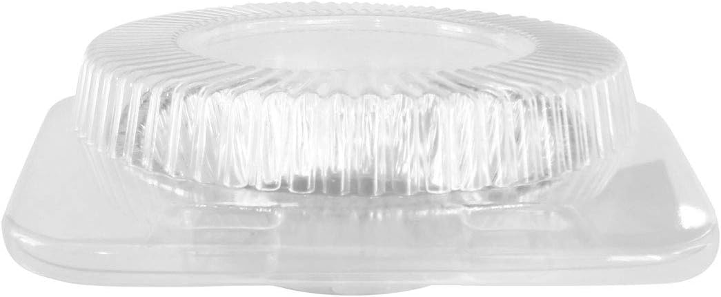 DFI KitchenDance – Contenedor transparente de plástico transparente de 5 pulgadas para tartas y tartas, perfecto para almacenar, servir y mostrar