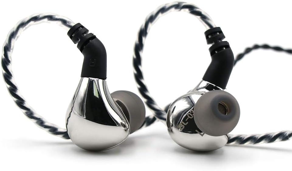 Linsoul BLON BL03 HiFi 0.3910mm carbono diafragma dinámico controlador auricular que se ajusta al oído IEM con 0.78mm0.031 2 pin cable desmontable
