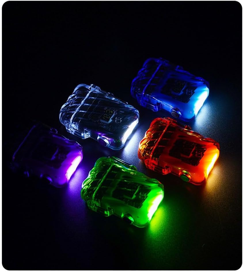 Encendedores recargables resistentes al viento e impermeables, encendedores de iluminación de emergencia al aire libre, encendedores portátiles,