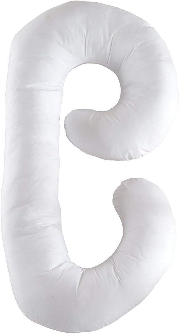 BestRest Almohada de cuerpo completo  Almohada en forma de C para embarazo, lactancia, maternidad  Cama extragrande en forma de U  Lado, pierna,