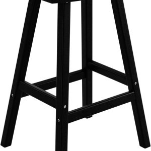 WO Home Furniture – Taburete de sillín de 29 pulgadas Adirondack HDPE sin respaldo para patio, cocina, bar (negro) WO Home Furniture – Taburete de sillín de 29 pulgadas Adirondack HDPE sin respaldo para patio, cocina, bar (negro)