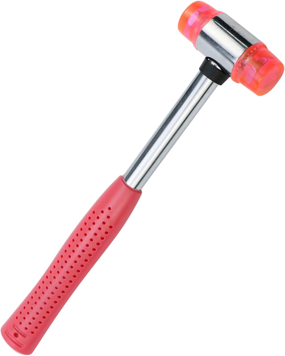 Mazo de martillo suave de doble cara, mazo de goma, martillo de plástico y goma de doble cabeza para joyas, manualidades de cuero, madera,
