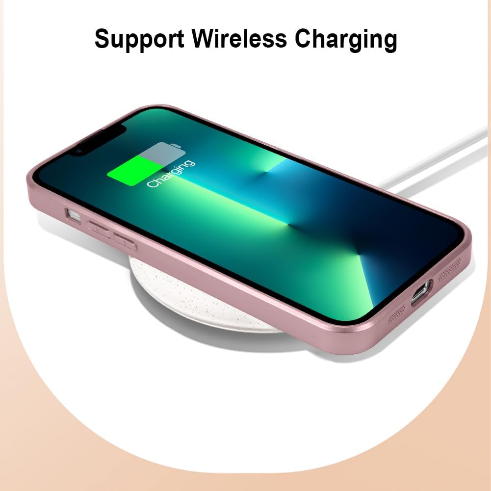 AIGOMARA Funda para iPhone 13 Pro Max de 6.7 pulgadas, bonita mariposa chapada en purpurina con protección de la cámara, a prueba de golpes,