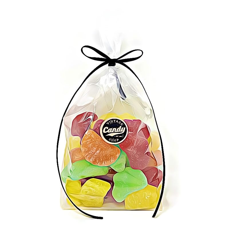 Rebanadas de fruta de gelatina y gotas de goma, bolsas de regalo a granel de una libra, selecciona tus favoritos (rebanadas de frutas surtidas)