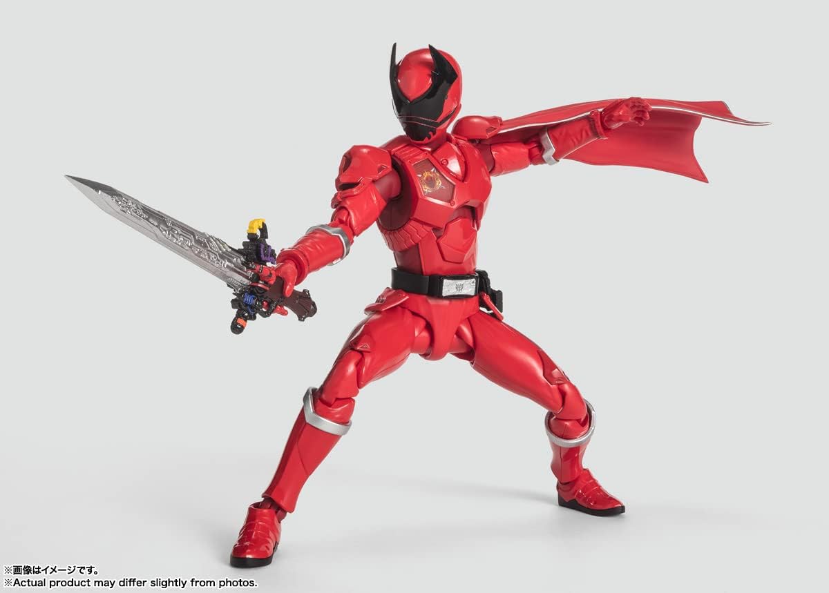 BANDAI SPIRITS( ) S.H. Figuarts King Sentai King Auger, Stag Beetle Auger, Approx. 5.7 inches (145 mm), ABS & PVC Pre-Painted Action Figure