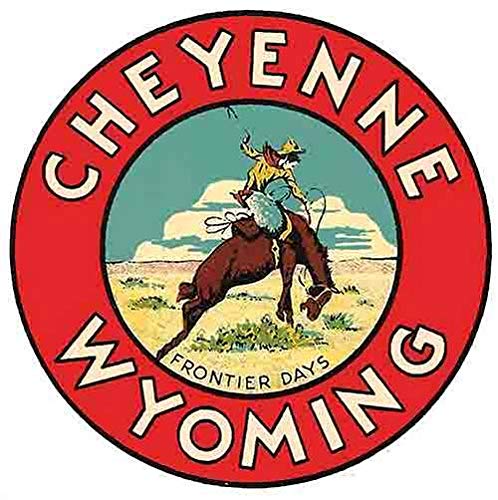 Cheyenne Wyoming Vintage Travel Decal Sticker Souvenir