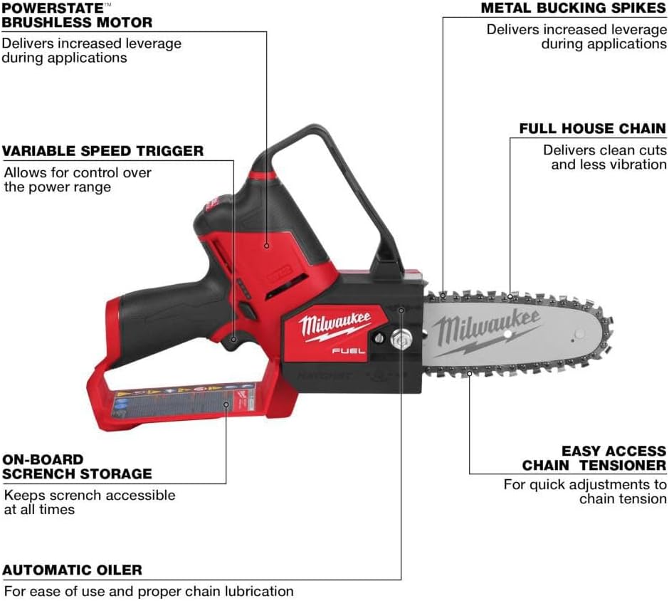 Herramienta para sierra de podar Milwaukee M12 de 6 pulgadas + tarjeta premium