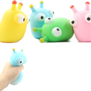 4 juguetes para aliviar el estrés, bolas de estrés para adultos y niños, juguete squishys para recuerdos de fiesta, regalos (insecto de ojo 4 juguetes para aliviar el estrés, bolas de estrés para adultos y niños, juguete squishys para recuerdos de fiesta, regalos (insecto de ojo