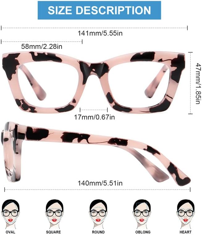 Okany Gafas de bloqueo de luz azul para mujeres y hombres, pantalla de computadora de moda, juegos, teléfonos de televisión, antifatiga ocular y