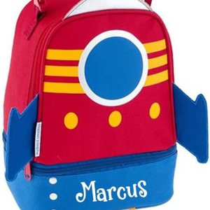 Stephen Joseph Lonchera personalizada  Bolsa de almuerzo de barco cohete  Lunch Pals  Suministros de regreso a clases  Bolsa aislada para niños Stephen Joseph Lonchera personalizada  Bolsa de almuerzo de barco cohete  Lunch Pals  Suministros de regreso a clases  Bolsa aislada para niños
