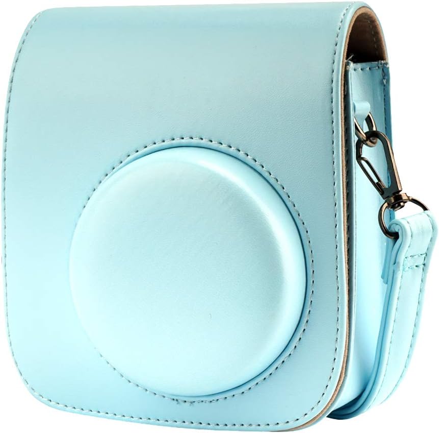 A ANTER Accesorios para cámara instantánea compatibles con cámara de película instantánea Fujifilm Instax Mini 12, 11, 9, color azul pastel