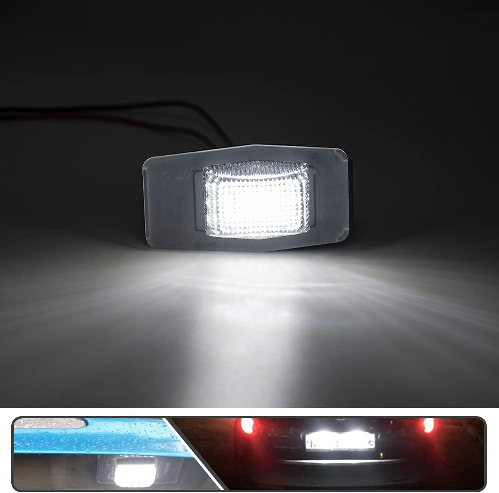 2 luces LED de matrícula para Mazda Miata MX-5 1999-2005Protege 99-03Protege5 02-03 alimentado por SMD xenón blanco LED de alta potencia libre de