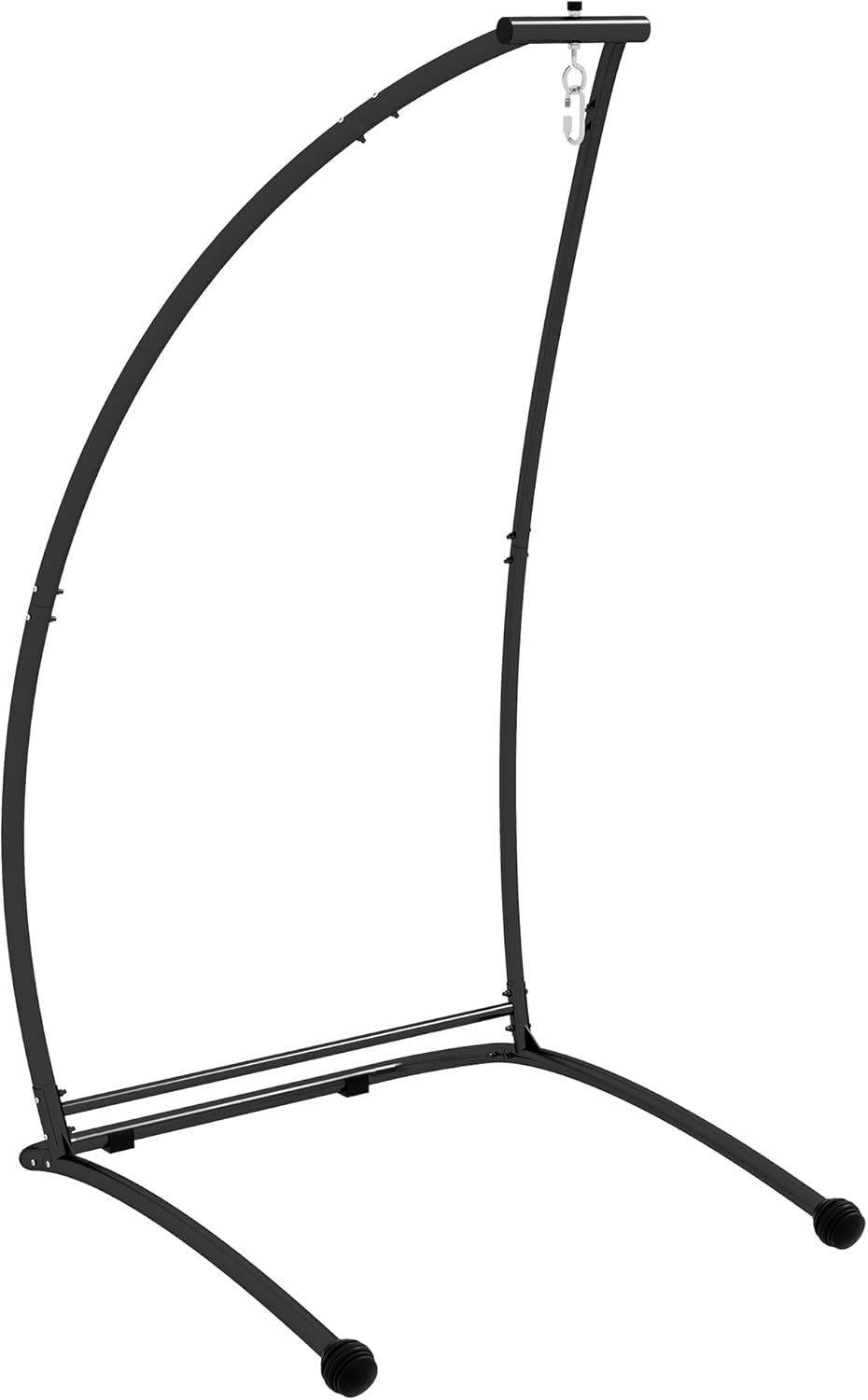 Outsunny Soporte para silla de hamaca, en forma de C, soporte de hamaca resistente con marco de metal para colgar hamaca, porche, columpio, uso en