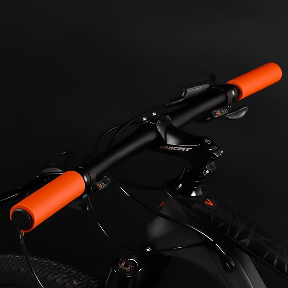 1 par de empuñaduras para manillar de bicicleta, esponja de silicona de espuma suave, cubierta antideslizante para mango de ciclismo, se adapta a la