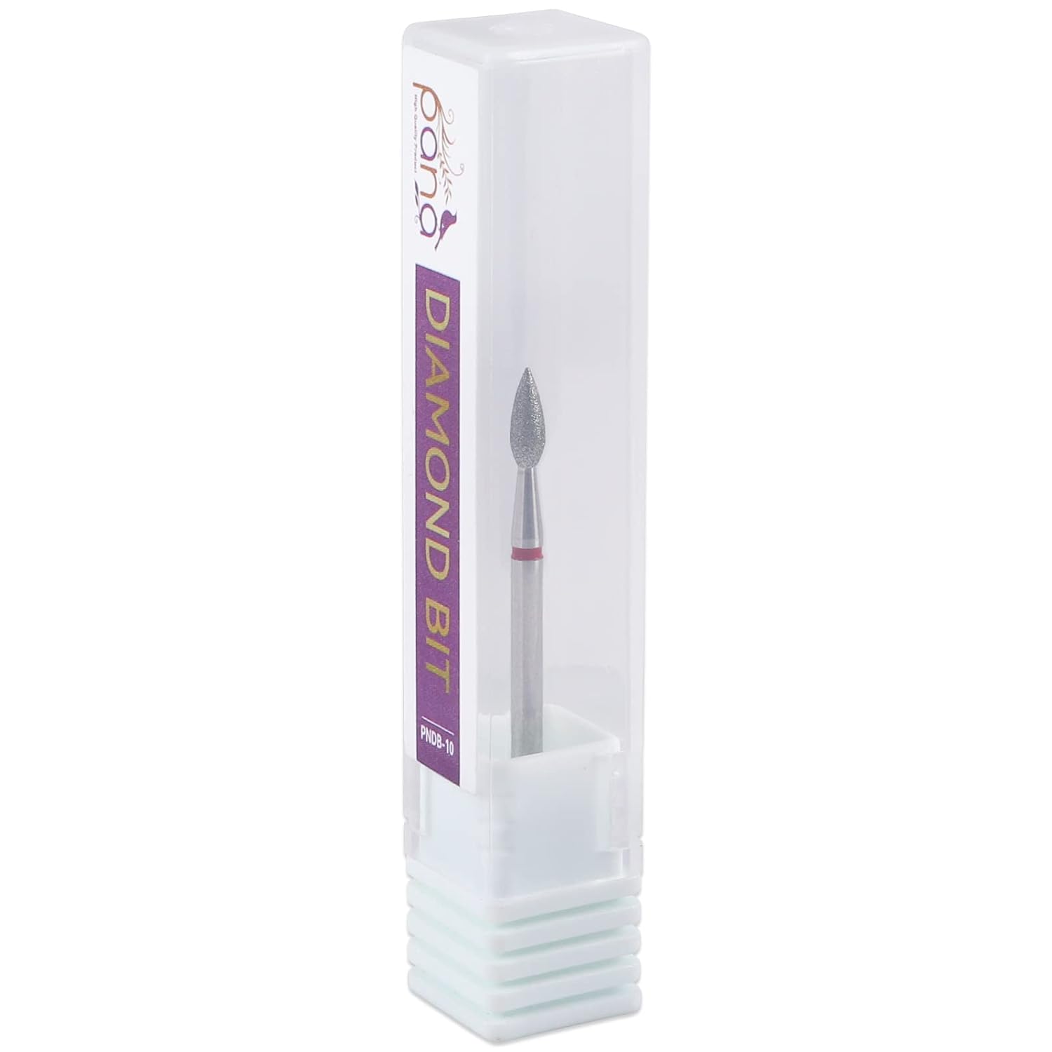 PANA Broca de diamante para uñas de 332 pulgadas (grano fino)  Brocas profesionales para uñas de gel acrílico, manicura seca y pedicura con forma de