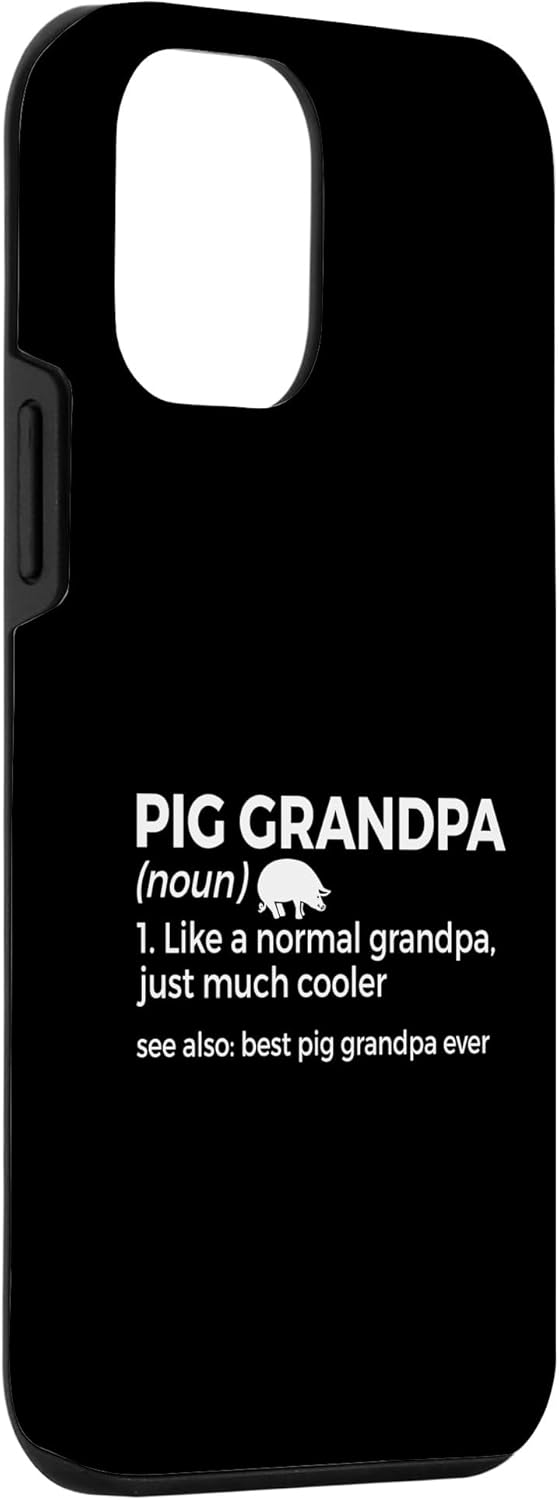 iPhone 12 mini Pig Grandpa Definition Best Pig Grandpa Ever Funny Farmer Case